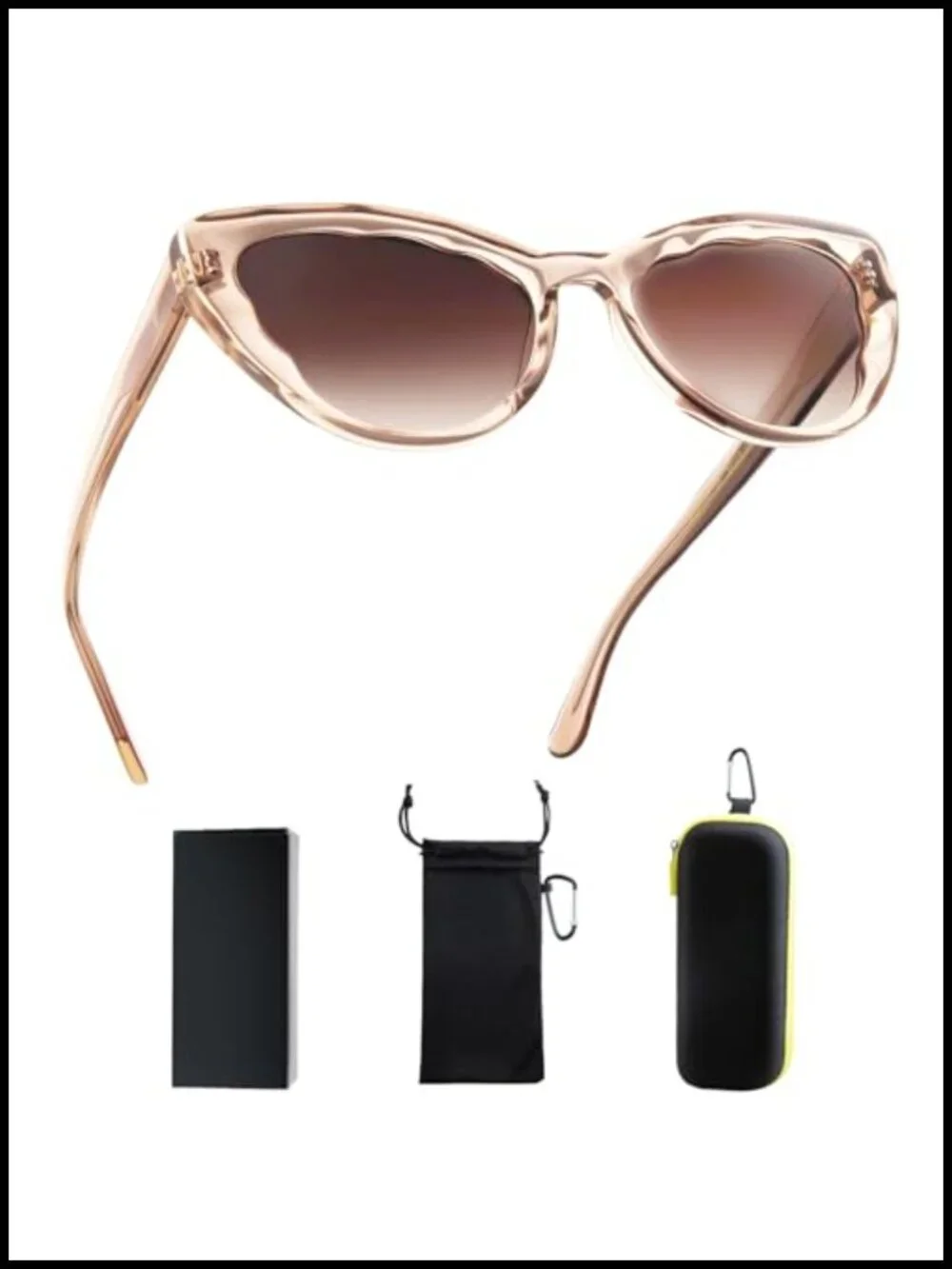 Retro Cat Eye Sunglasses UV400 Protection Polarized Acetate Frame